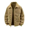 Ropa de Algodón Gruesa, Cálida, Lavable, de Doble Cara, Nueva, Tallas Grandes para Hombre, Otoño/Invierno, con Forro Polar Grueso, Moda Cien