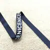 Cinta de grogrén impresa con letras inglesas de 2 cm con estampado bonito, Accesorios para ropa, Cinta multicolor