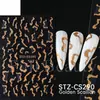 Belleza Total Transfronterizo Nuevas Pegatinas para Uñas Artísticas 3D Dibujos Animados Azul Tinta Lunares Franceses Ballena Pegatinas para Uñas Artísticas