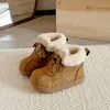 Botas de Nieve para Niños con Forro Polar Adicional y Engrosamiento, Unisex, Tobillo Corto, Nuevo Estilo Invierno 2025, Antideslizantes, Cálidas, Botas de Algodón, Botas de Algodón para Exteriores