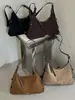 Bolsa Tote de Color Sólido Shuai Mijia para Mujer 2026 Otoño Nuevo Retro Moda Diaria Gran Capacidad Hombro Único Bolsa para Viajar
