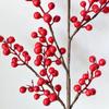 Simulação de frutas vermelhas Holly fortune fruit five Garfo Frutas vermelhas casamento decoração festiva sala de estar quarto decoração frutas vermelhas