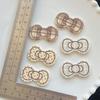 Nuevos accesorios de lazo a cuadros Mikhado, horquillas para el pelo hechas a mano, pegamento en crema, fundas para teléfono móvil, agujeros para zapatos