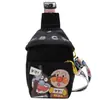 Bolsa Transversal Versátil com Alça Larga, Pequena Bolsa de Ombro Infantil da Moda, Nova Bolsa de Peito de Lona Estudantil Fashion, Leve