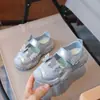 Zapatillas de Malla con Lazo para Niñas 2026 Nuevo Estilo Coreano Verano Zapatos de Playa para Niños Mayores Zapatos Casuales