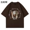 LAZADA Transfronterizo Versátil Estilo Japonés Retro Antiguo Estampado Camiseta de Manga Corta para Hombre Verano a la Moda para Pareja Manga Corta eBay