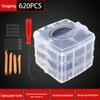 Fivela de carro 620PCs fivela em caixa 16 tipos de peças de desgaste de carro kit de reparo fixadores expansão parafuso clipe