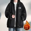 Sudadera con capucha para hombre, chaqueta casual de moda para primavera y otoño, chaqueta tipo béisbol con diseño estampado para estudiante, abrigo gris