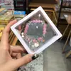 Libro Caperucita Roja Mismo Estilo Estudiante Pulsera de Glaseado de Palomitas de Maíz Hecha a Mano con Cuentas Dibujos Animados Cristal Pulsera Infantil Venta al por Mayor Cajas de Regalo