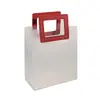 Bolsa de Regalo de PP Mate Plástico Transparente Bolso de Mano Navideño Bolsa para Empaquetar Regalos de Cumpleaños Bolsa para Regalo de Boda