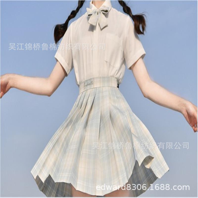 色织格子半身裙JK制服女裙子14.JPG