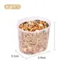 Taza Pequeña para Comida de Pájaros Hortensia Jade Pájaro Pájaro Carbonero Caja de Alimentación Transparente Taza de Agua Caja de Agua Ranura Caja de Comida para Pájaros Suministros para Pájaros