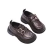Zapatos para Niñas Zapatos de Cuero de Princesa 2026 Nuevos Primavera/Otoño Planos Elegantes para Bebé Suela Suave Antideslizantes Mocasines para Niños