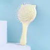 Peine para Peinar Orejas de Gato, Portátil, de Aspecto Elegante, Peine con Espejo para Maquillaje tipo Air Cushion, Peine Hueco para Masaje del Cabello, Peine Esponjoso para Peinar
