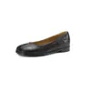 Sapatos femininos de estilo francês, bico redondo suave, com salto grosso de 2 cm, cabedal macio de verão, sola macia, corte baixo, aumento interno de altura, sapatos femininos versáteis vintage