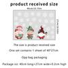 DJ2009-YQ Nuevo Gnomo Navideño Copo de Nieve Sala de Estar Dormitorio Calcomanías de Vidrio Electrostáticas Calcomanías de Pared Decorativas para Festividades