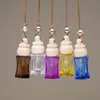 Botella de Aromaterapia para Coche Colgante de Vidrio de Color para Interior de Coche con Cuerda Botella Sellada para Perfume Difusor Contenedor de Pequeña Capacidad