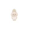 Colgante de Figura Labubu Aleación de Zinc Esmalte Accesorio Dibujos Animados Lindo Insignia de Animación Colgante para Bolso