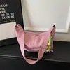 Bolsa de Bolinho Colorida Leve Tendência Nicho Verão 2026 Nova Grande Capacidade Artística Estilo Japonês Transversal