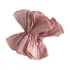 Diadema grande de satén plisado estilo coreano, suave y esponjosa, añade un toque de atmósfera, accesorio para el cabello versátil para niñas en salidas