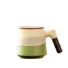 Taza Verde Degradado Oficina de Alta Gama Separación de Té y Agua Taza de Té para Damas de Alto Valor Taza de Agua de Cerámica Caja de Regalo