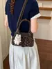Bolsa de ombro transfronteiriça com poá e laço para mulheres, nova bolsa tote da moda 2026, bolsa de axila casual de alta qualidade para o dia a dia