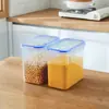 Frasco Hermético para Alimentos Caja de Almacenamiento para Granos Caja Transparente Sellada para Cocina Barril Sellado para Productos Secos Barril para Arroz Caja de Almacenamiento