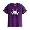 Camiseta de Algodão de Manga Curta Cor Sólida Verão Transfronteiriça Roupas Infantis Meia-manga Roupas Pai e Filho Roupas de Classe Camiseta Básica com LOGO Estampado