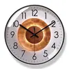 Reloj de pared minimalista estilo nórdico, decoración moderna para sala de estar, reloj redondo de cuarzo, segundero de barrido silencioso, para uso doméstico