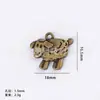 Venta caliente transfronteriza de Amazon aleación DIY accesorios para joyería hueco cabeza de vaca accesorios de cuchillo de luna curvo colgante para collar colgante