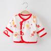 Roupas de recém-nascido primavera e outono bebê recém-nascido Four Seasons roupas meia costas algodão puro top saia e roupas da moda dentro vestir