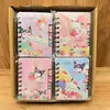 Cuaderno espiral lindo y femenino para niña pequeña, bloc de notas de perro PC Kuromi, cuaderno de papelería para estudiante, cuaderno rayado de premio