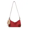 Bolso Cruzado Simple de Estilo Coreano de Nicho Tipo Bollo para Mujer 2025 Invierno Nuevo Bolso de Hombro Cruzado de Lujo Ligero con Empalme
