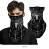 Máscara facial de triángulo colgante para oreja con patrón Mang de camuflaje de Spider-Man, bufanda de verano para protección solar de calavera de motocicleta al aire libre