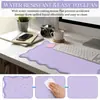 Borda Ondulada Mouse Pad Extra Grande Impermeável Tapete de Mesa para Meninas Estilo Ins Teclado Direto da Fábrica Personalizável