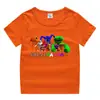 2023 nueva ropa infantil, camiseta de manga corta de verano para niños, camisa de algodón para niños y niñas, camiseta de media manga para bebés, top para niños