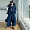 Conjunto Jeans Feminino Primavera e Outono 2025 Nova Moda Estilo Coreano Tendência Roupa de Trabalho Conjunto Jeans para Meninas Mais Velhas