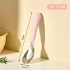 Colher de Lingote de Aço Inoxidável Colher de Alimentação para Bebê Colher de Comer Fofa para Crianças Colher Pequena Criativa para Sopa Doméstica