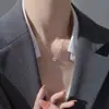 Collar de Estrella de Cinco Puntas de Plata de Ley 925 para Mujer 2026 Estilo Caliente Cadena para Clavícula Nicho Lujo Ligero Colgante de Collar de Estrella de Gama Alta