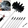 Cepillo para chimenea, secadora, extractor de humos de aceite, equipo de limpieza de conductos, eliminación de polvo, cepillo para limpiar chimeneas, varilla de extensión de nylon