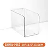 Suportes de Livros Transparente em Forma de U Suporte de Mesa Rack de Armazenamento de Arquivos em Acrílico Organizador de Mesa Multifuncional Porta-Material Escolar para Estudante