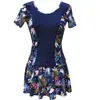 Nuevo Traje de Baño para Mujer que Cubre el Vientre Delgado Conservador Falda Dividida Combinación de Colores Delgado Sexy Traje de Baño H2951