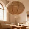 Nova Luminária de Linho Transfronteiriça, Formato Irregular, Simples Luminária Pendente de Quarto Wabi-Sabi, Arranjo de Atmosfera e Decoração