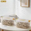Caja de Almacenamiento de Plástico BNBS para el Hogar con Tapa abatible para Juguetes Infantiles y Artículos Varios, Caja Transparente para Almacenamiento de Objetos Pequeños