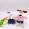 Mancha palma perro jeans peluche muñeca ropa accesorios algodón muñeca ropa muñeca títere pantalones al por mayor
