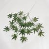 Efecto de tinte en flor de plástico no regresa, no cambia color verde de boda planta verde fresca pequeña material de hoja hierba creciente niebla