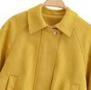 Moda Versátil Suelta Casual Otoño 2025 Chaqueta de Gamuza Jengibre con Solapa 6318237