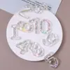 Ab Cadena Luminosa Transparente de Colores 0-9 Digital para Teléfono Móvil Llavero Colgante de Perlas Perlas Sueltas Accesorios de Resina DIY Joyería