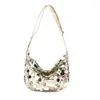 2026 Nuevo Estilo Moda Francesa Tendencia Personalizado Texturizado Lentejuelas Casual Bolso Cruzado Pequeño Cuadrado Bolso de Hombro Único Cruzado