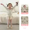 Nuevo Conjunto de Pijamas Térmicos Divididos de Algodón para Bebés Niños y Niñas Ropa de Casa Cálida Otoño e Invierno Clase A